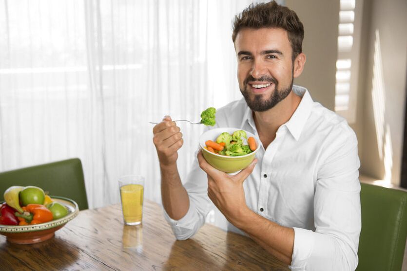 une bonne nutrition pour la prostatite chez les hommes